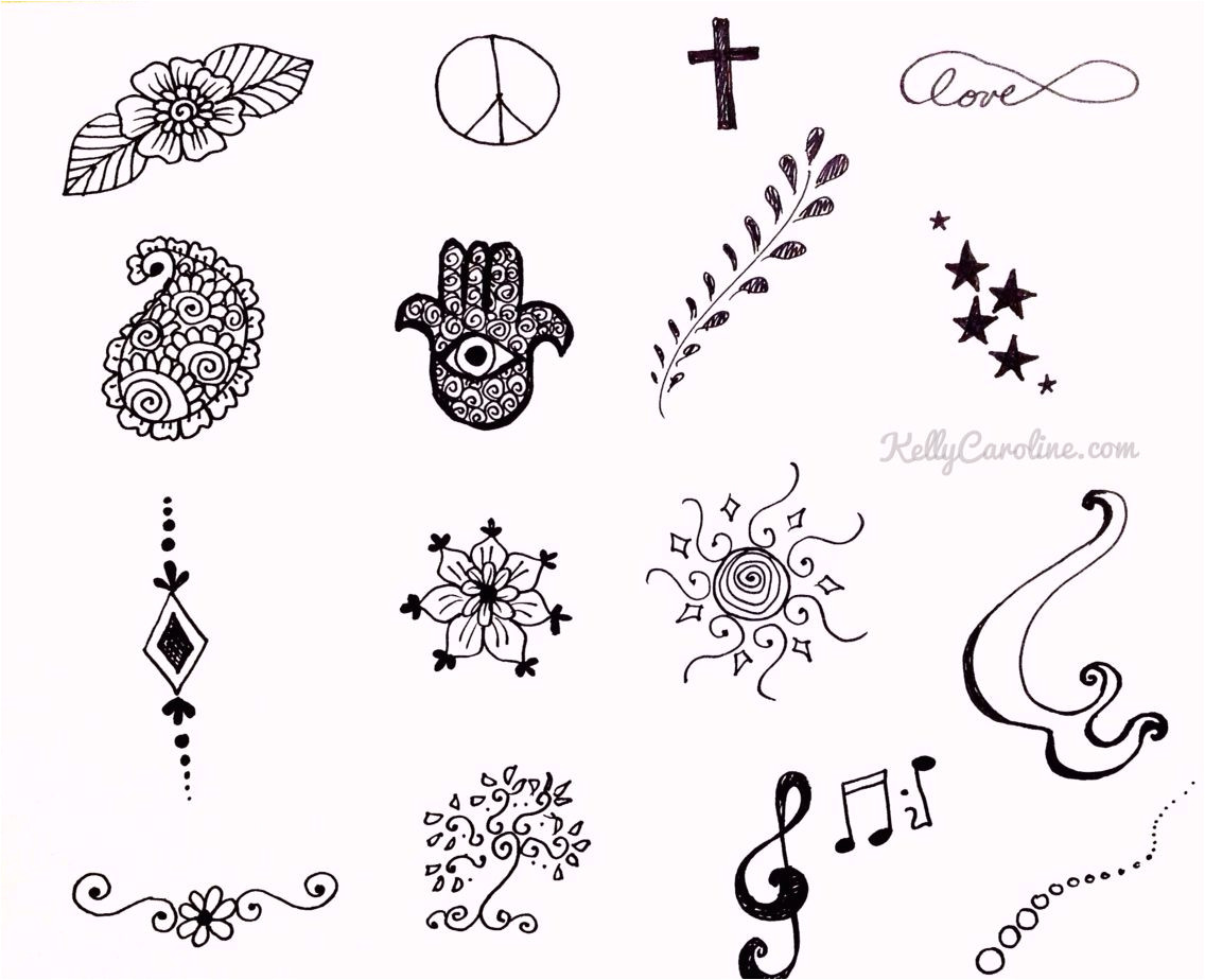 Basic White Girl Tattoo Starter Pack Pretty and Cute Art Henna Designs Henna Simple Henna