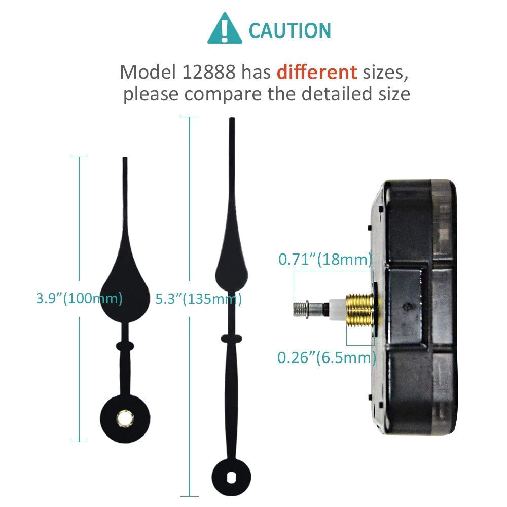 Battery Powered Clock Movements for Sale Quartz Diy Wall Clock Movement Mechanisms Battery Powered Diy Repair