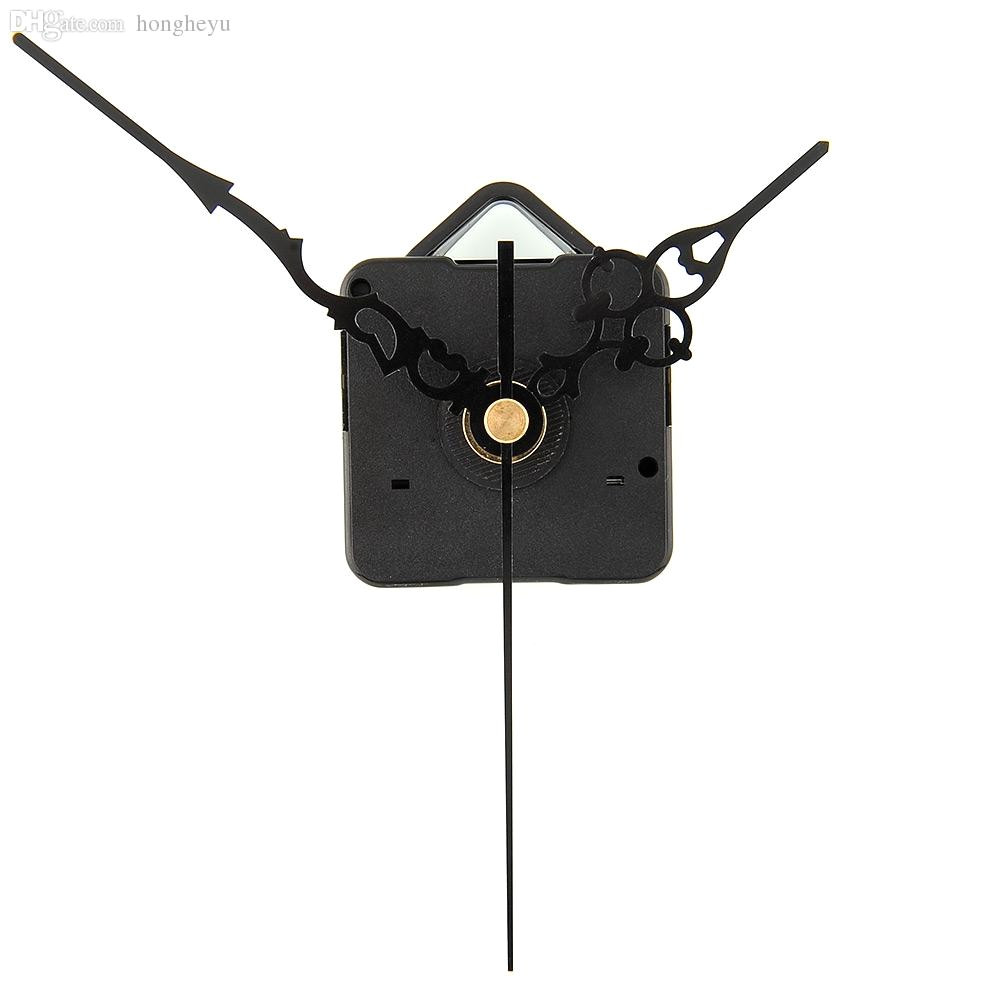 wholesale hot new diy mechanism quartz clock movement parts replacement repair tools set kit all black hands gift elegant tool gas tool dial gift windows