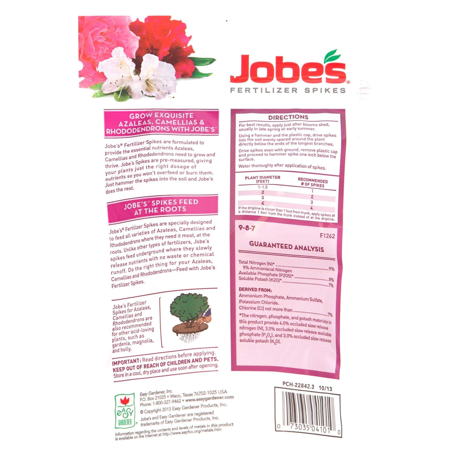 Beat Your Neighbor Fertilizer Amazon Amazon Com Jobe S Fertilizer Spikes for Azalea Camellia and
