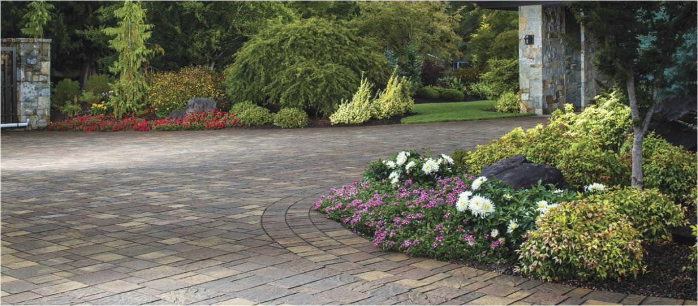 urbanaa stone paver driveway by belgard