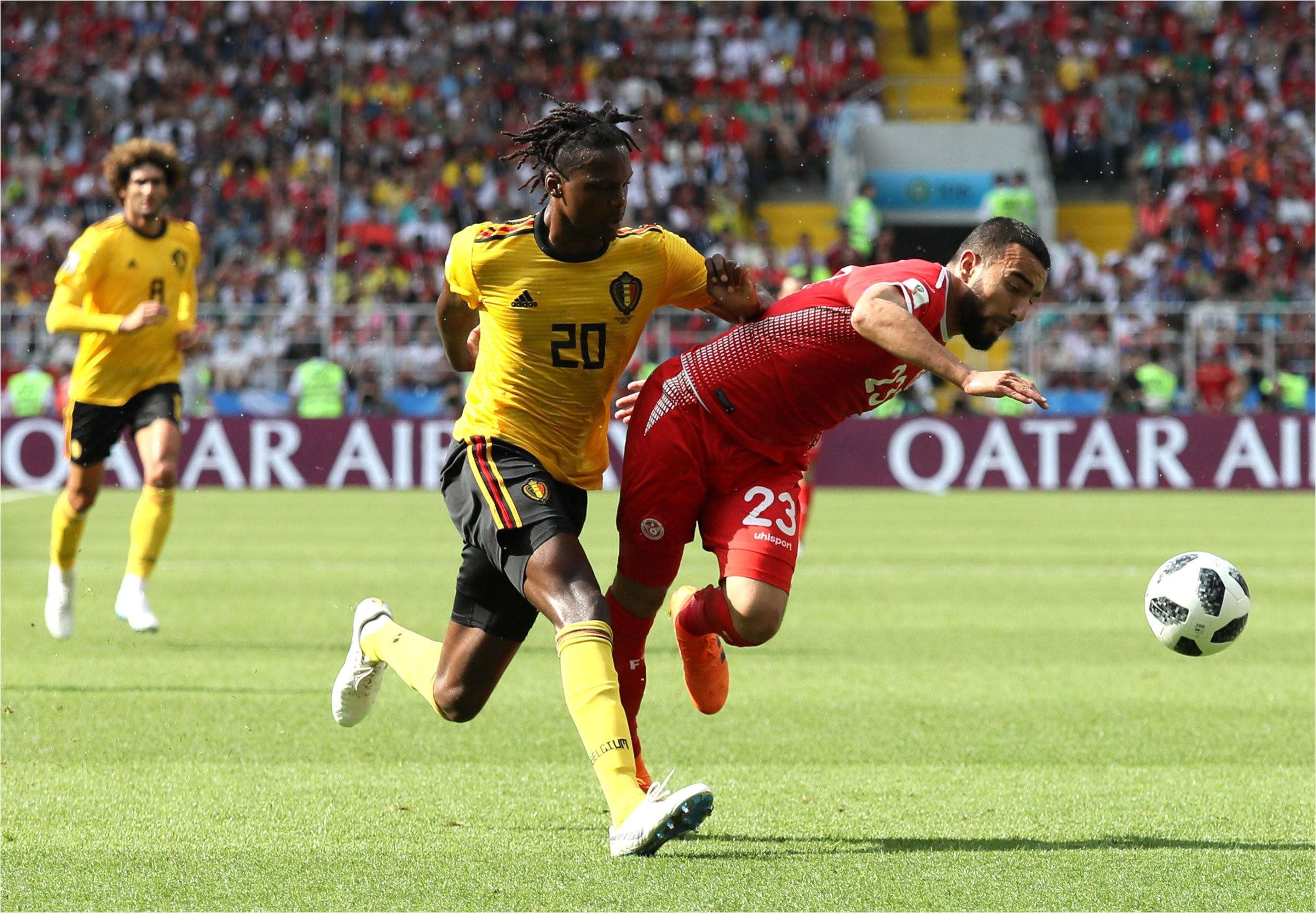 belgium vs tunisia world cup 2018 eden hazard shows qualities dedryck boyata 6 10