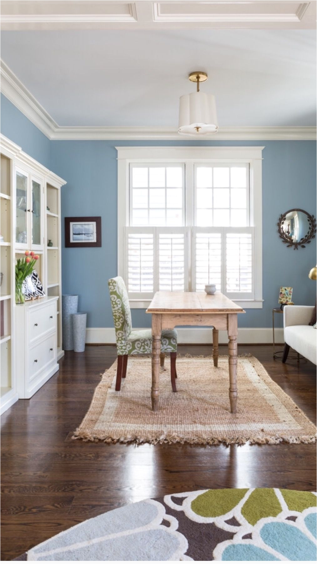 wall color santorini blue by benjamin moore room designed by liza holder homegrown decor seen on houzz