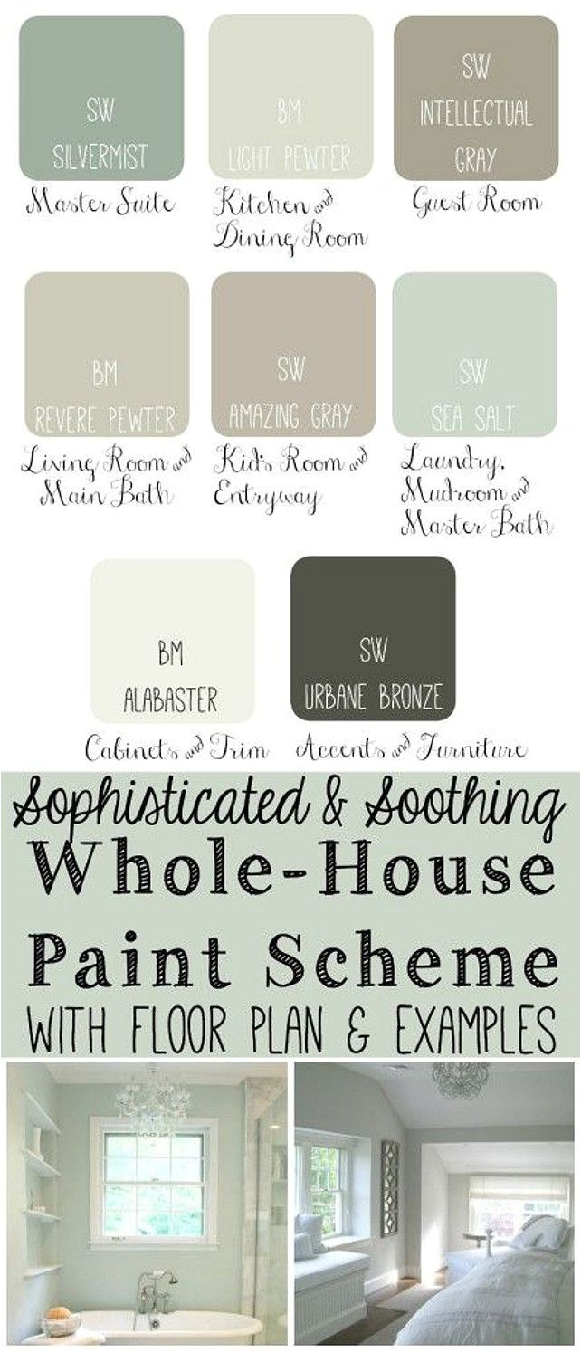 whole house paint scheme ideas master bedroom sherwin williams silvermist kitchen and dining room benjamin moore light pewter