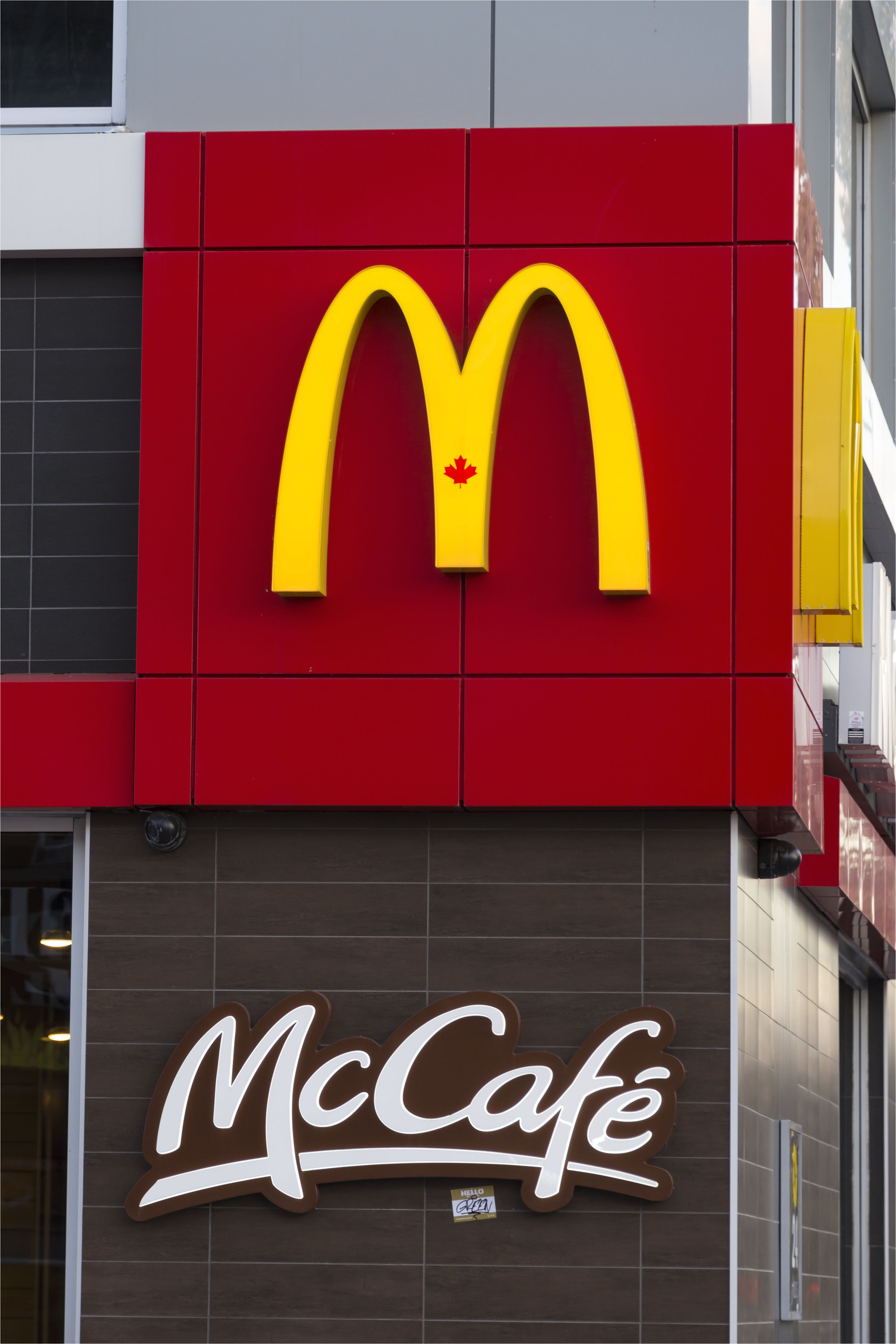 the mcdonalds logo and signage of mccafe outside the mccafe news photo 496911982 1541788948 jpg