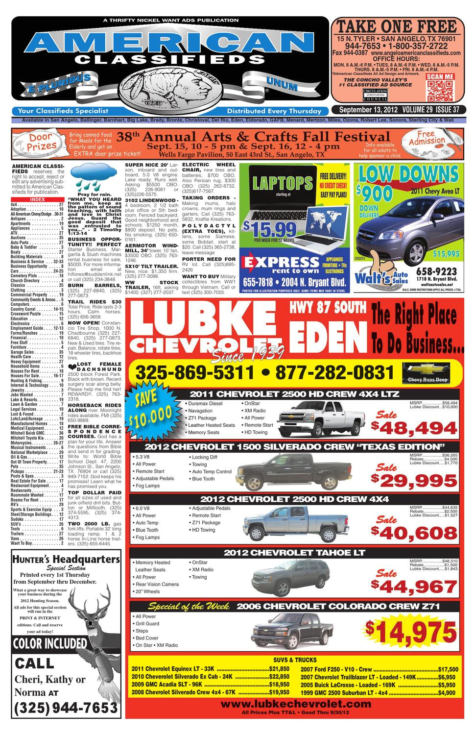 san angelo american classifieds by san angelo american classifieds issuu