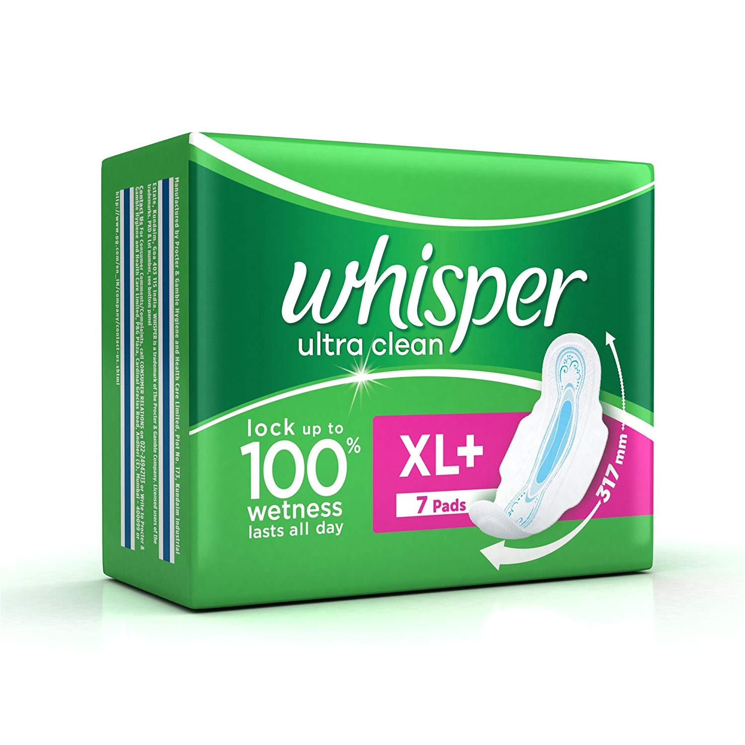 buy whisper ultra sanitary pads xl plus wings 7 count online at low prices in india amazon in