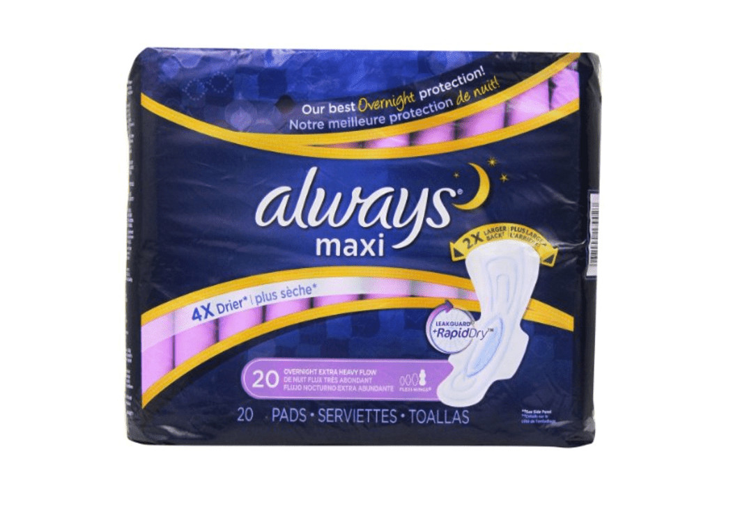 always maxi pads for postpartum bleeding