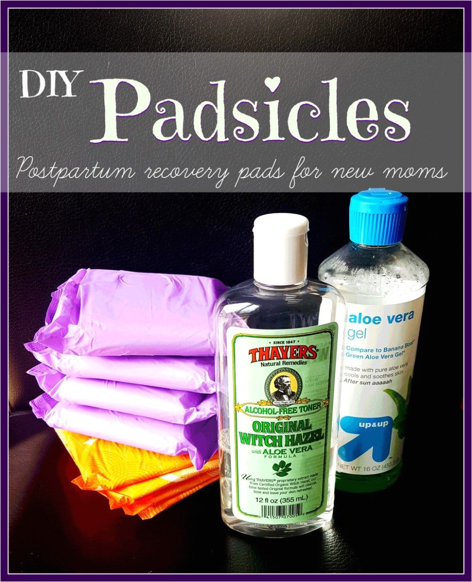 Best Pads for Postpartum Padsicles Diy Postpartum Padsicles Baby Mom Hospital Stuff Pinterest