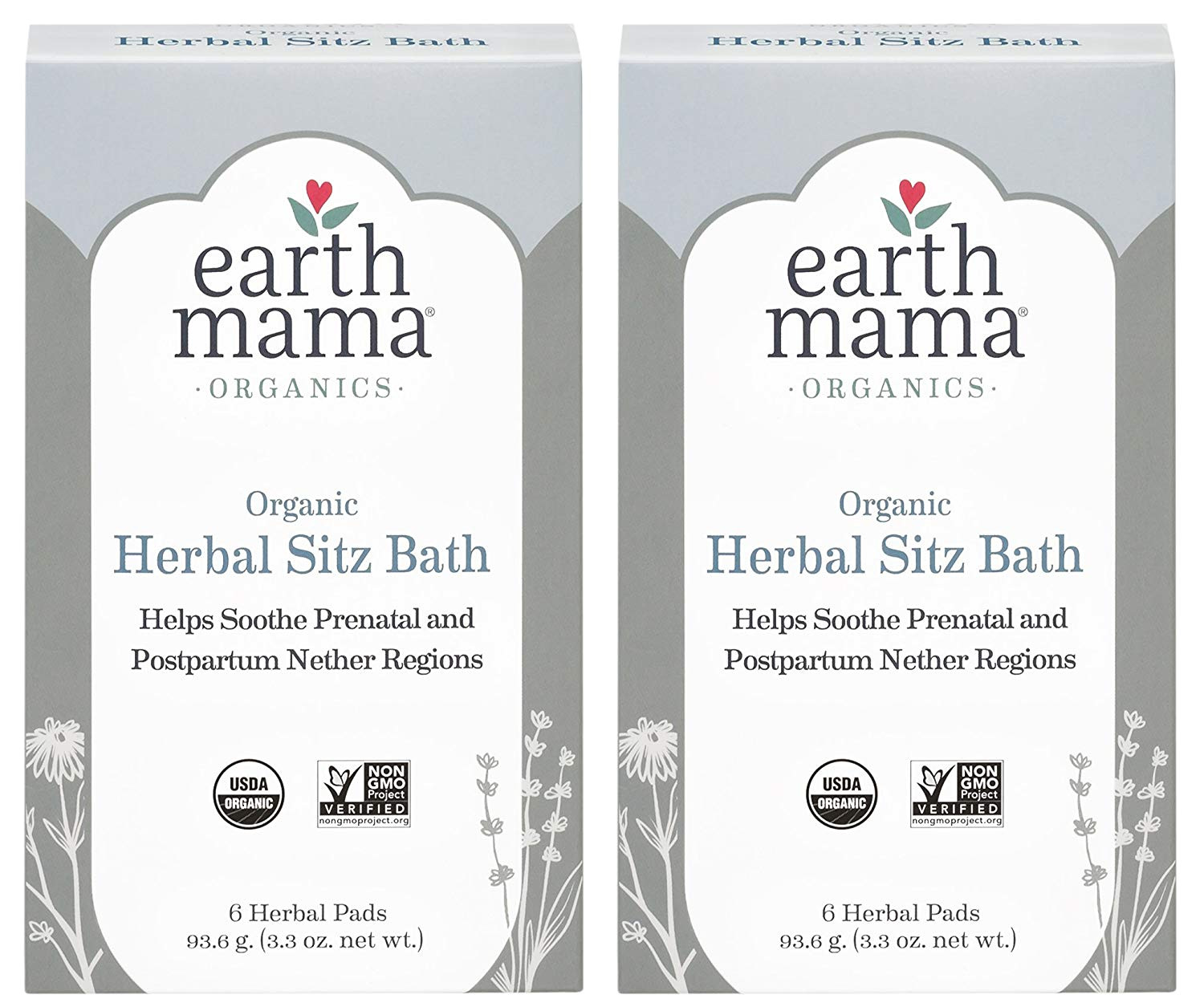 amazon com organic herbal sitz bath by earth mama soothing soak for pregnancy and postpartum care 6 count 2 pack health personal care