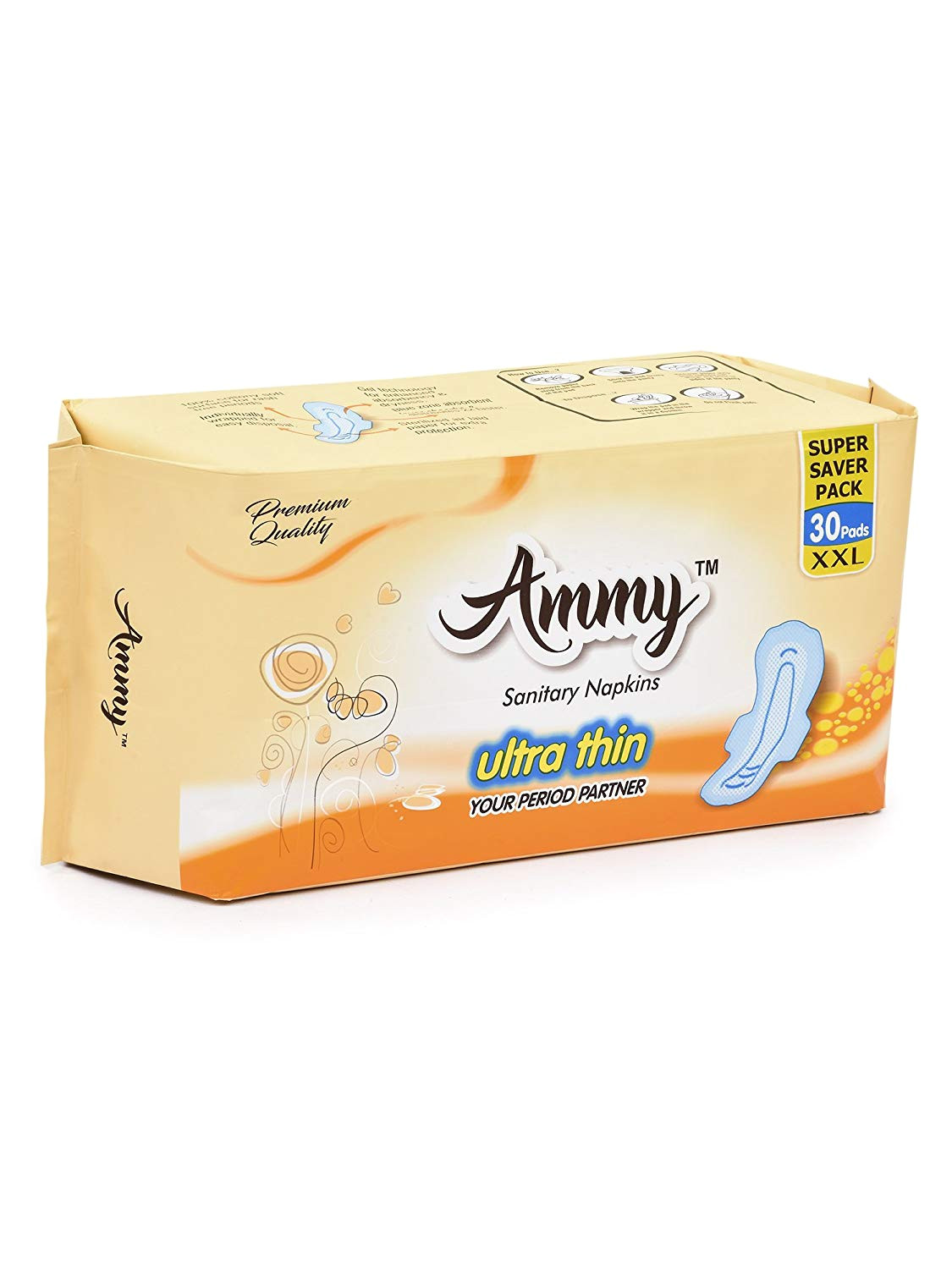 buy ammy set od 30 pads ultra thin xxl sanitary pads online at low prices in india amazon in