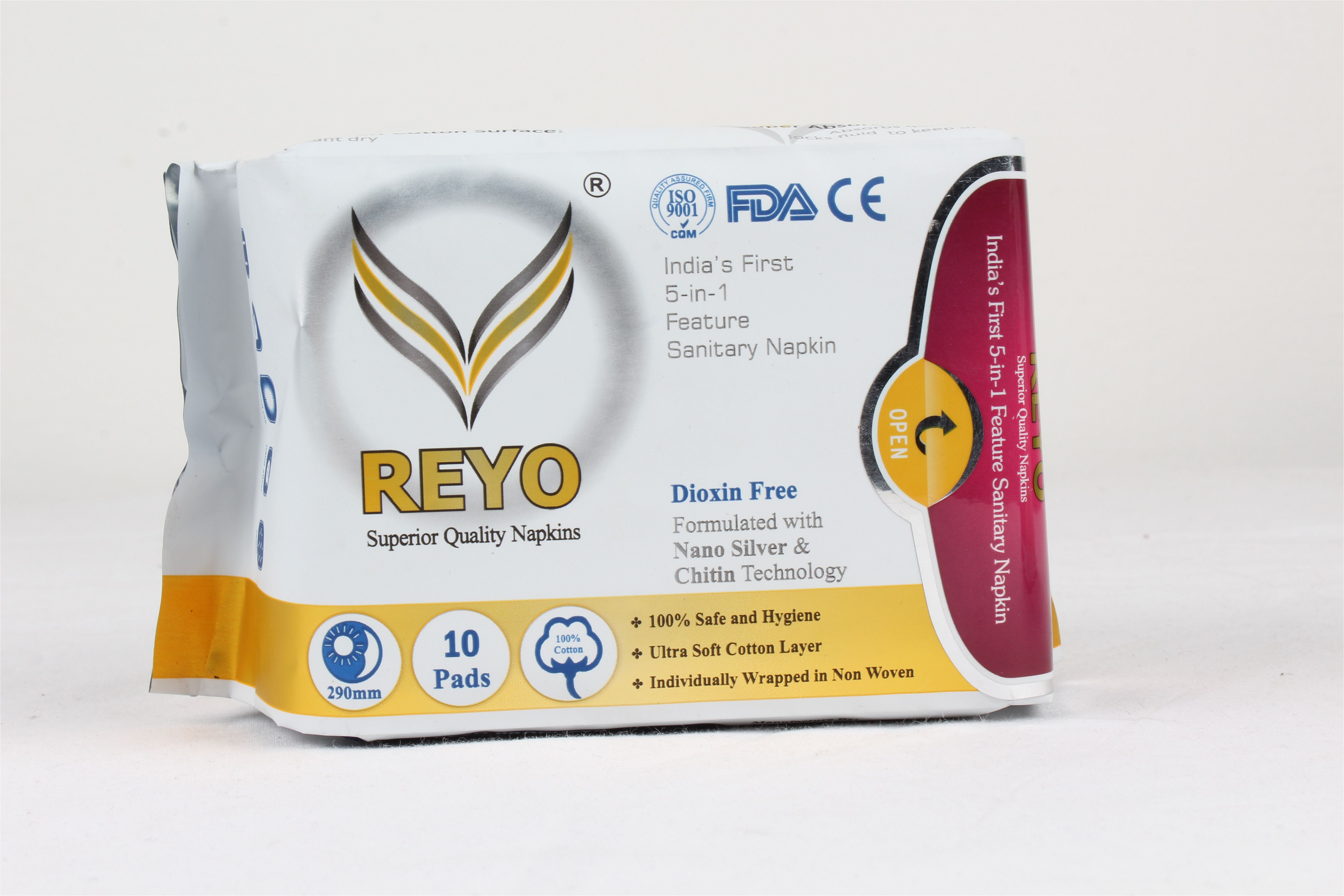 reyo night use napkin large 10 sanitary pads