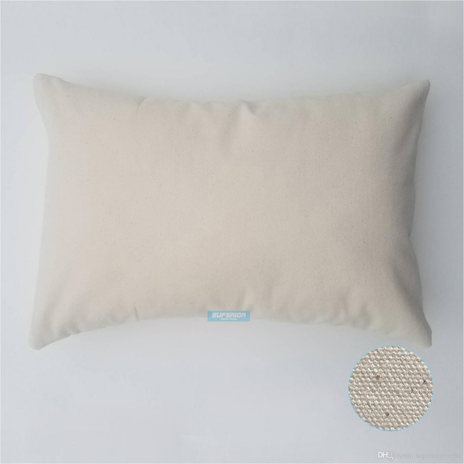 Blank Canvas Pillow Covers wholesale Canada 12×18 Inches wholesale 8oz White or Natural Cotton Canvas Pillow