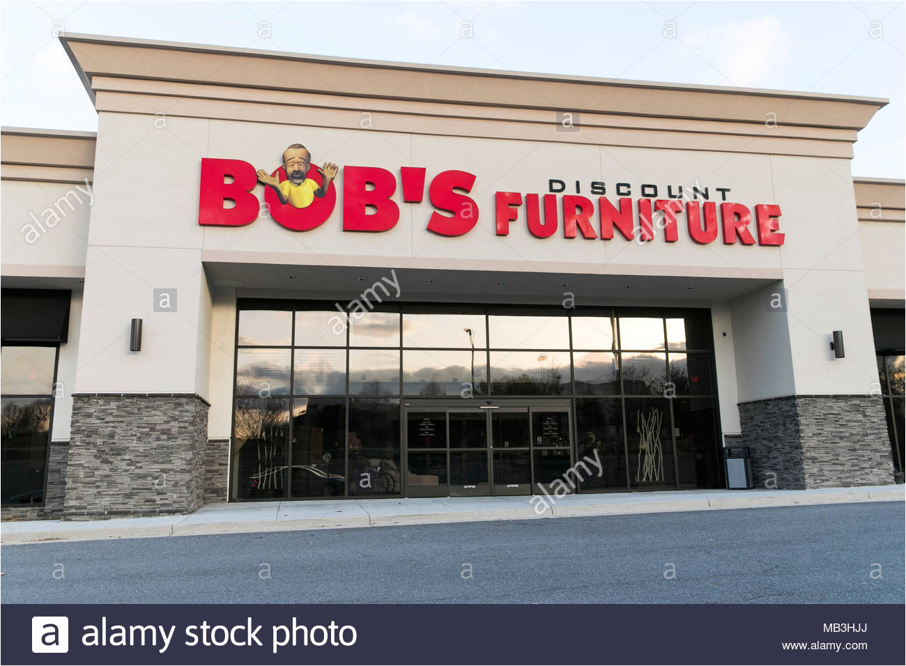 a bob s discount furniture logo seen on a retail store front in hagerstown maryland on