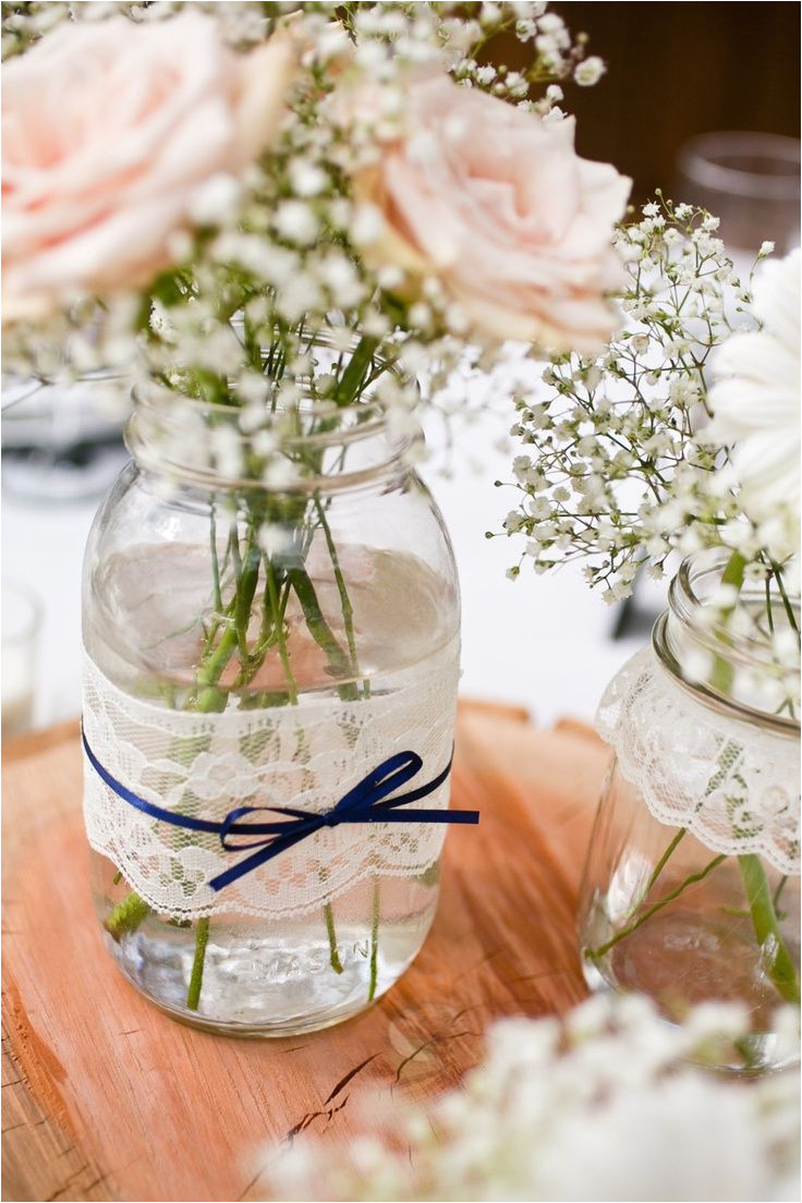 mason jars with pearls and lace lace and pearl mason jars full centerpiece i need to practic