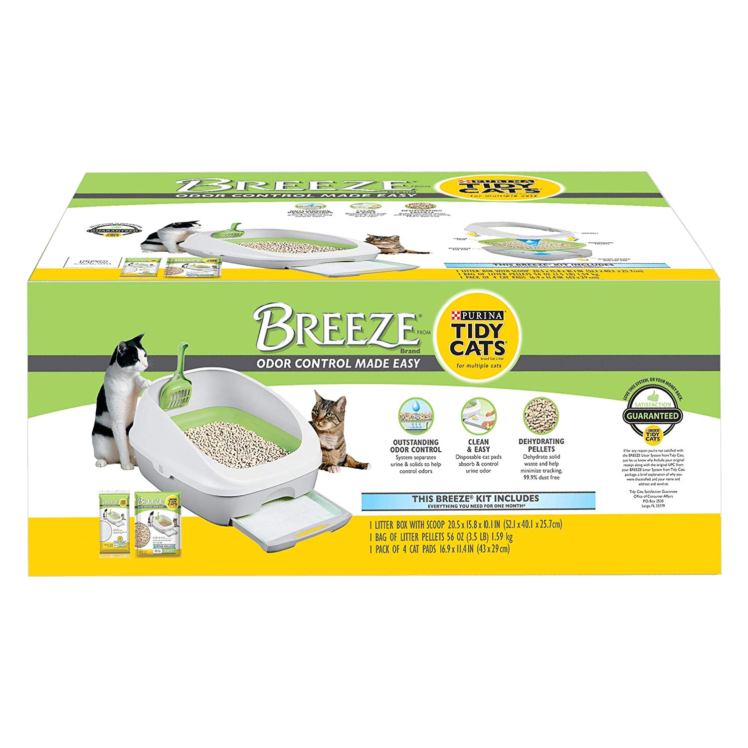 Breeze Odor Control Litter Box Reviews Amazon Com Purina Tidy Cats Breeze Cat Litter System Starter Kit