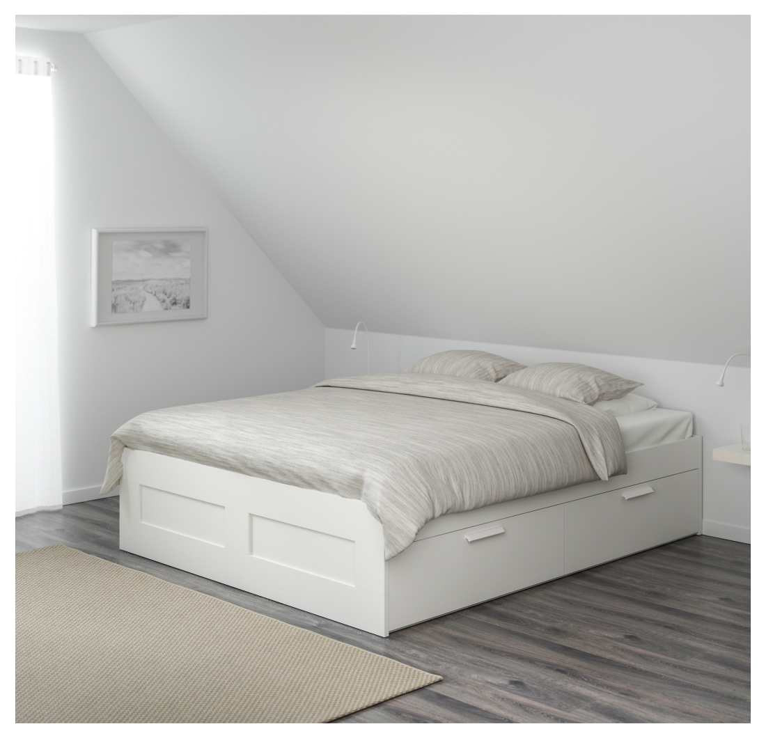 wohndesign ikea brimnes bett 180x200 und schon bed frame with storage white luroy 160x200 cm