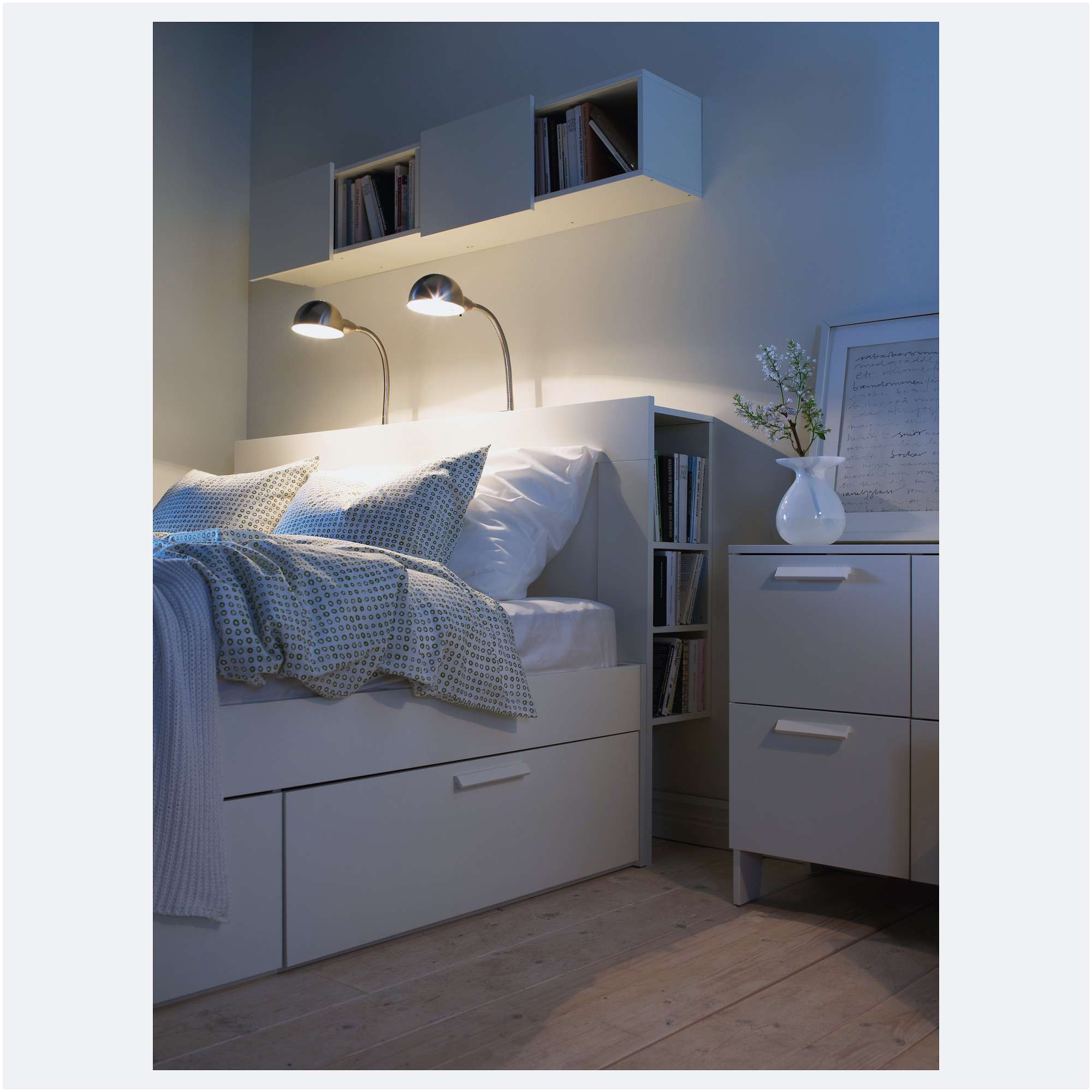 elegant bedrooms extra storage space under the bed from brimnes bed pour meilleur lit brimnes ikea