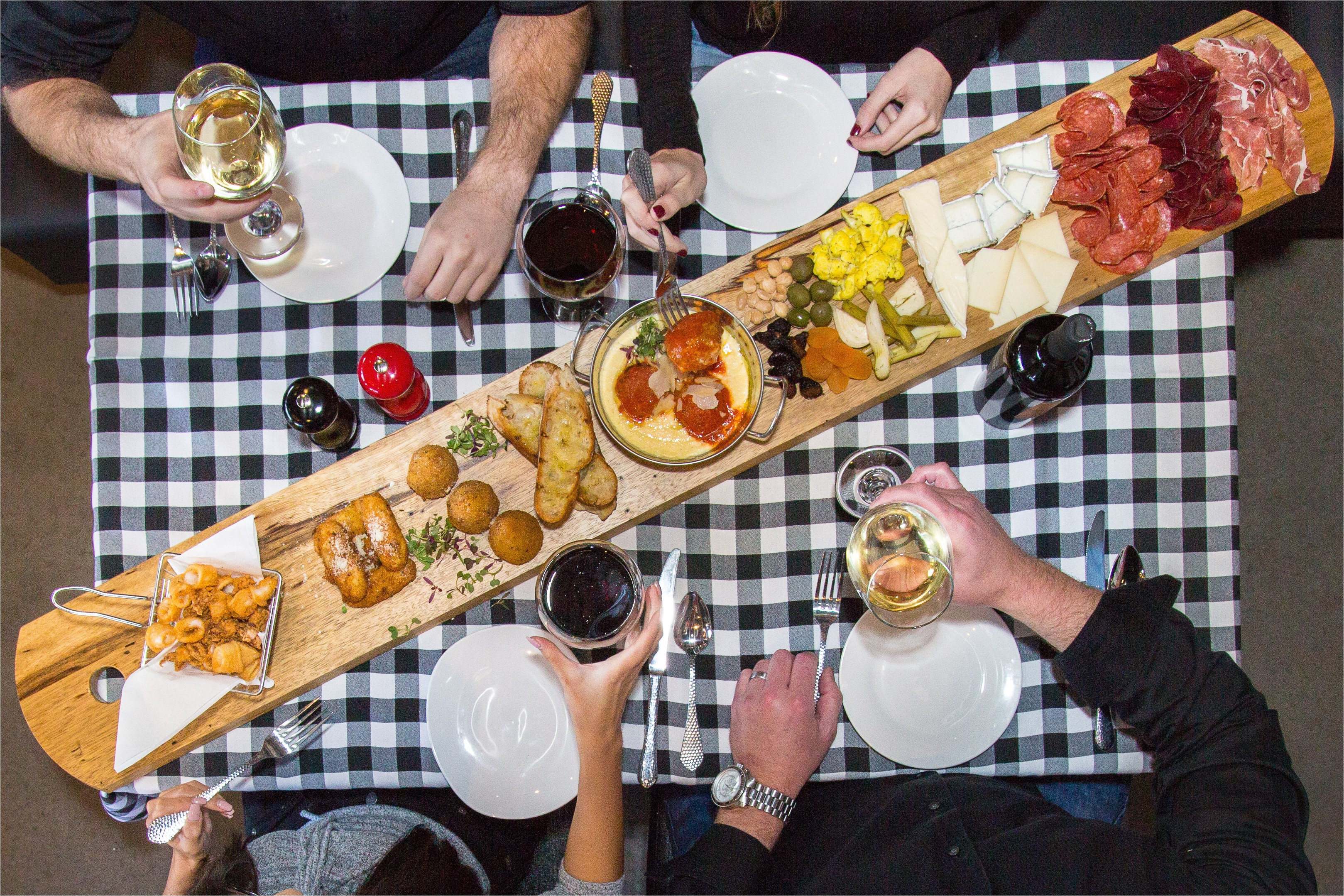 the charcuterie board at the sicilian butcher