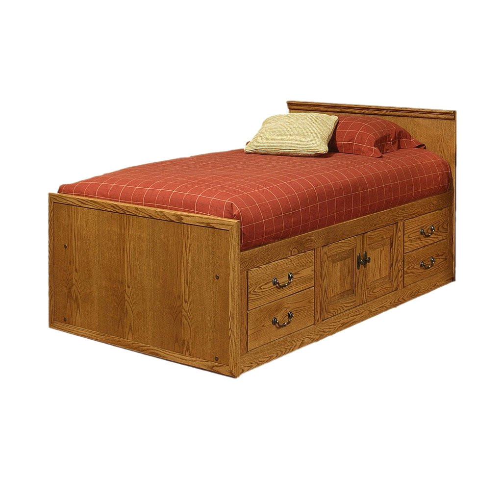 od o t284 t traditional oak chest bed with 4 drawers