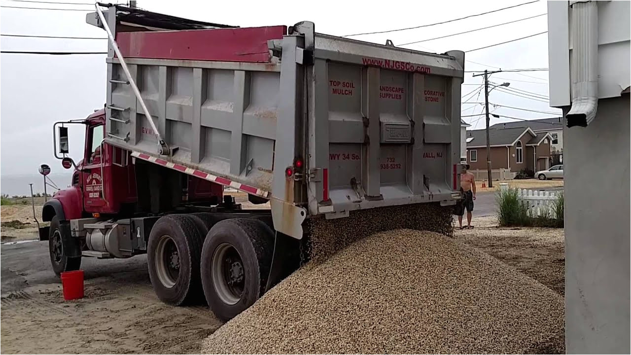 20 tons of stone delivered by dump truck