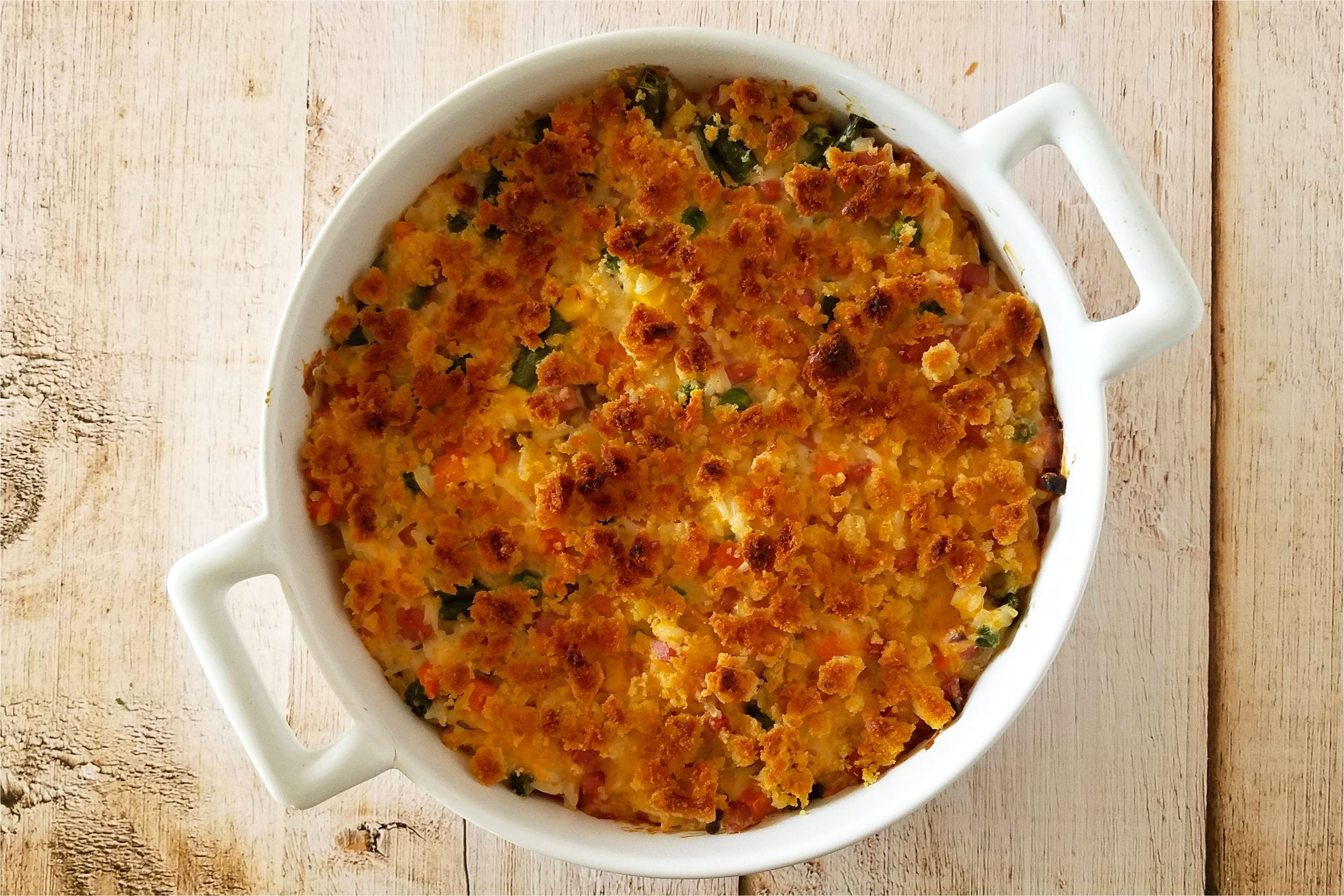 California Blend Vegetables and Rice Casserole Ham and Rice Casserole Recipe