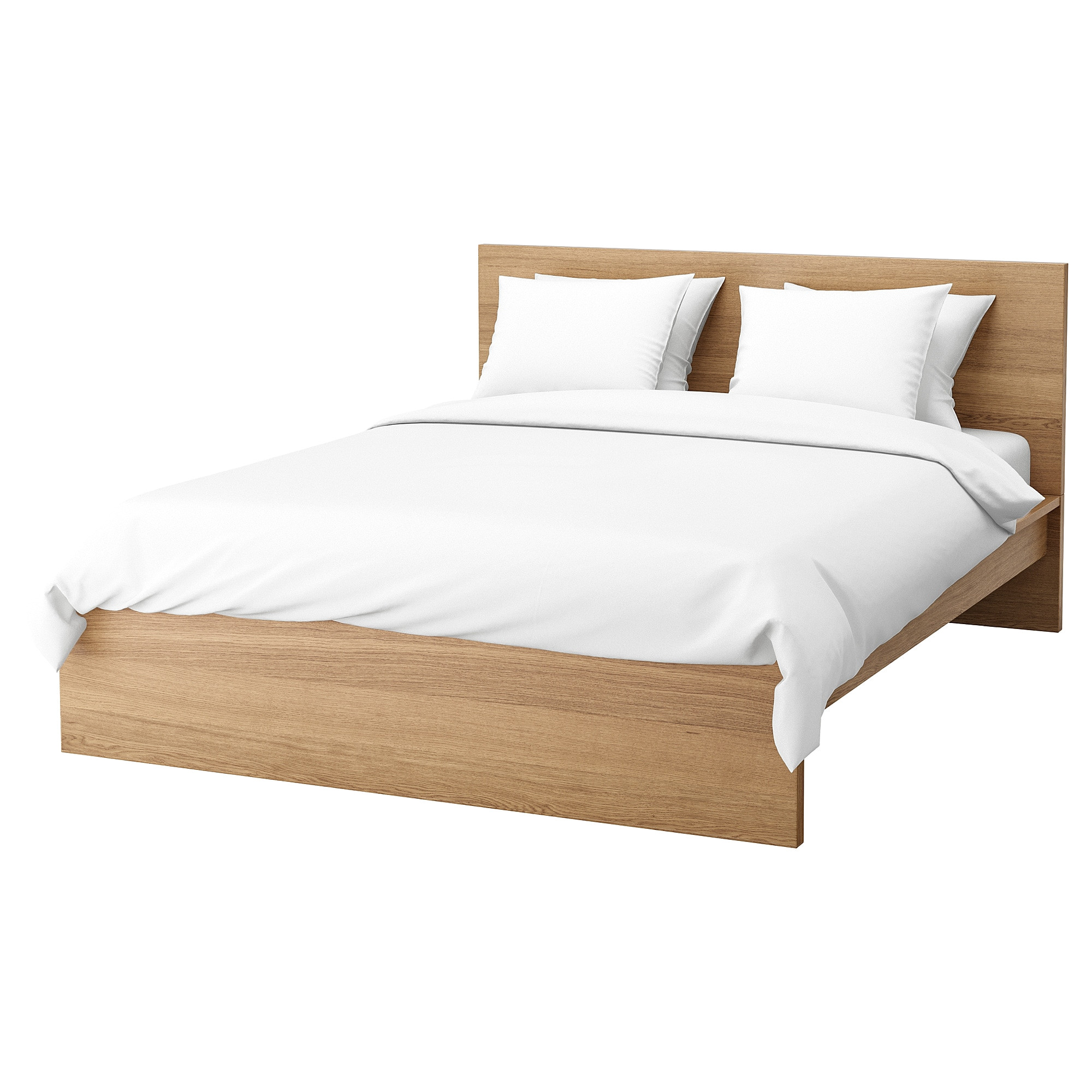 ikea malm bed frame high real wood veneer will make this bed age gracefully