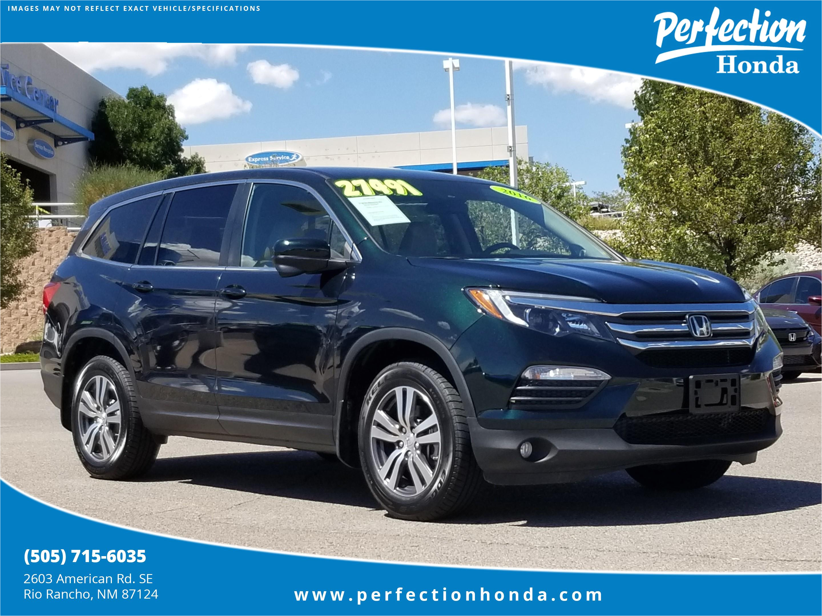 certified pre owned 2016 honda pilot ex