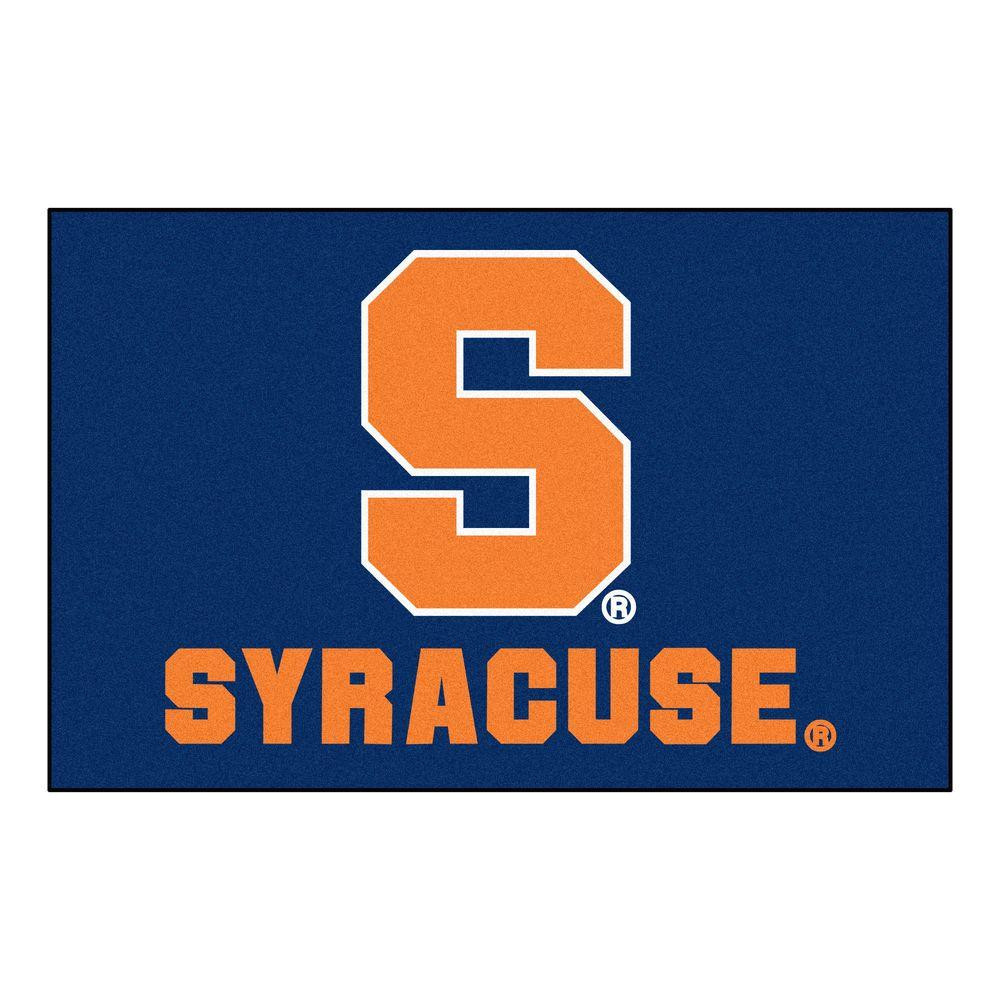 fanmats ncaa syracuse university red 2 ft x 3 ft indoor area rug