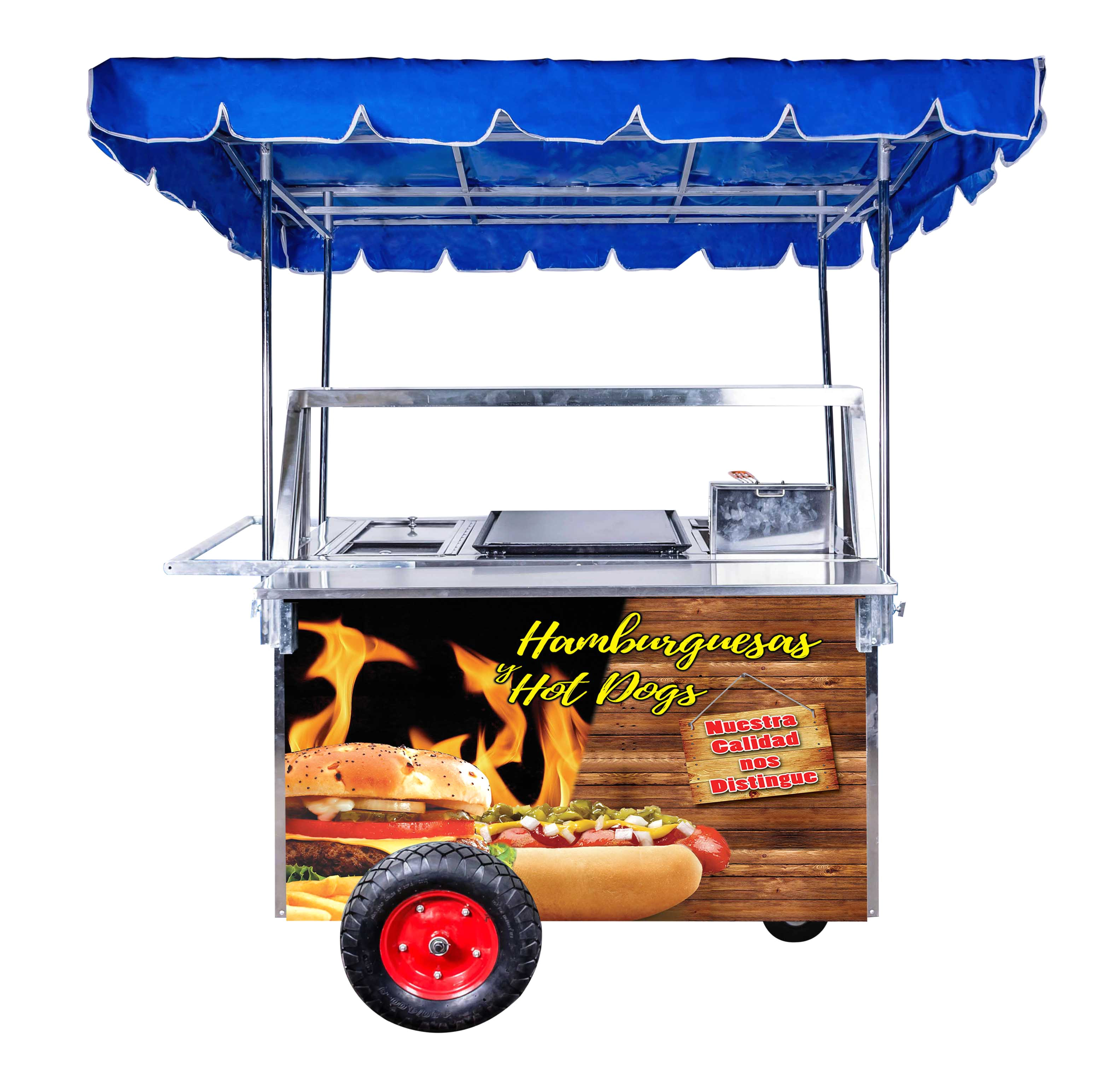 carrito para hot dog y hamburguesas chg 124