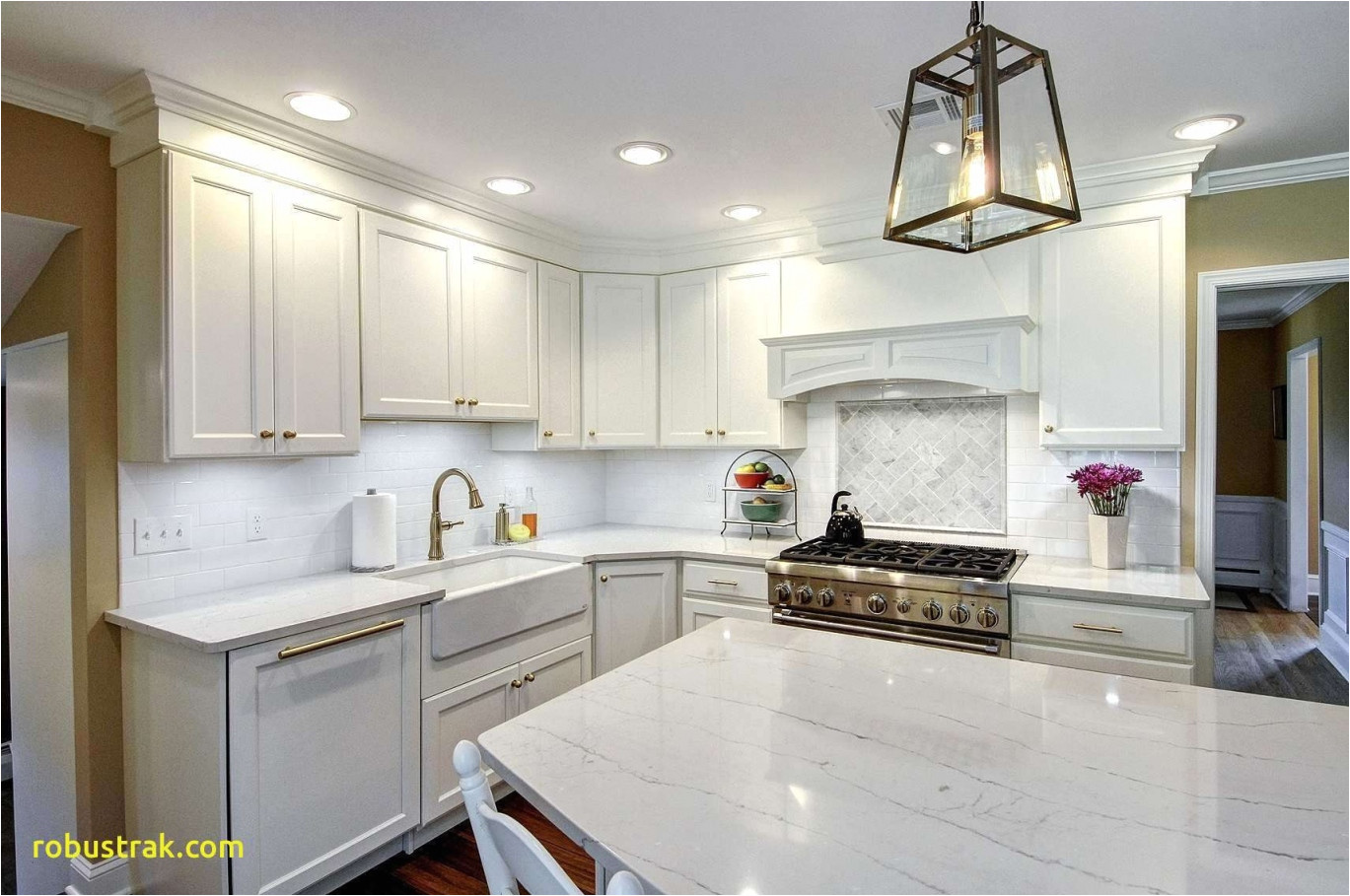 image of attractive recessed lighting for kitchen ceiling