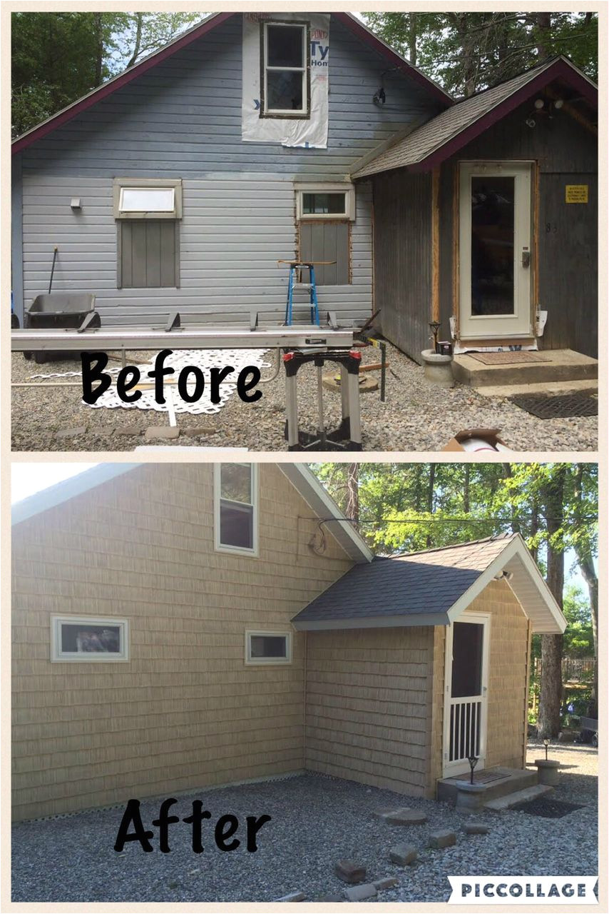 what an amazing difference this foundry 7 staggered shake in color 806 golden straw made we love the foundry vinyl shake siding