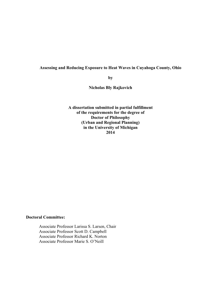 pdf assessing and reducing exposure to heat waves in cuyahoga county ohio