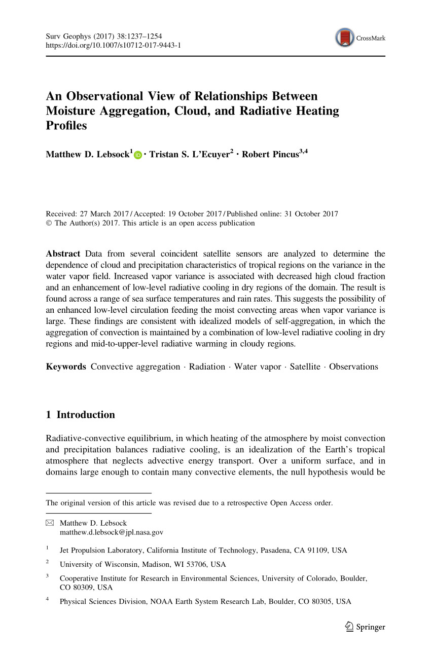 pdf a global assessment of the spatial distribution of precipitation occurrence