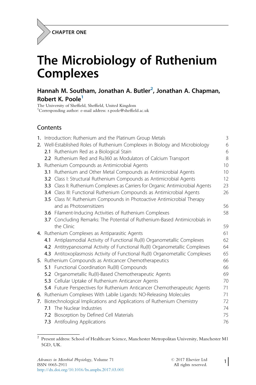 pdf the microbiology of ruthenium complexes