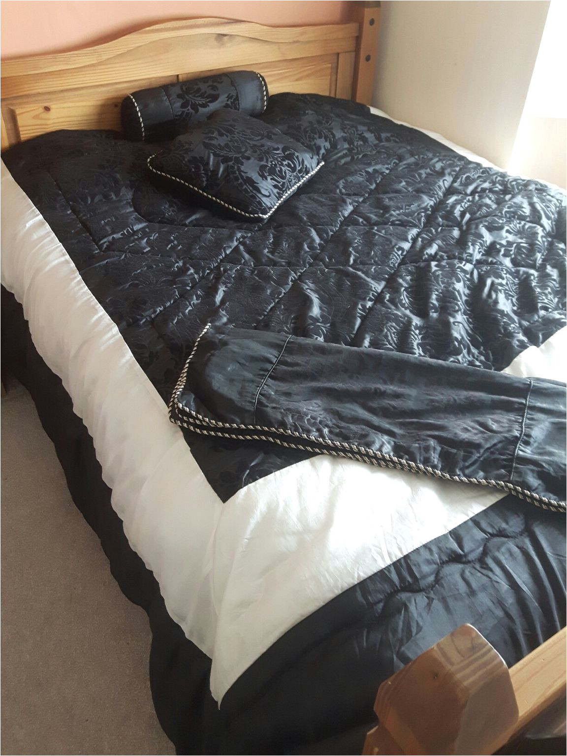 gorgeous black king size bedset jpg