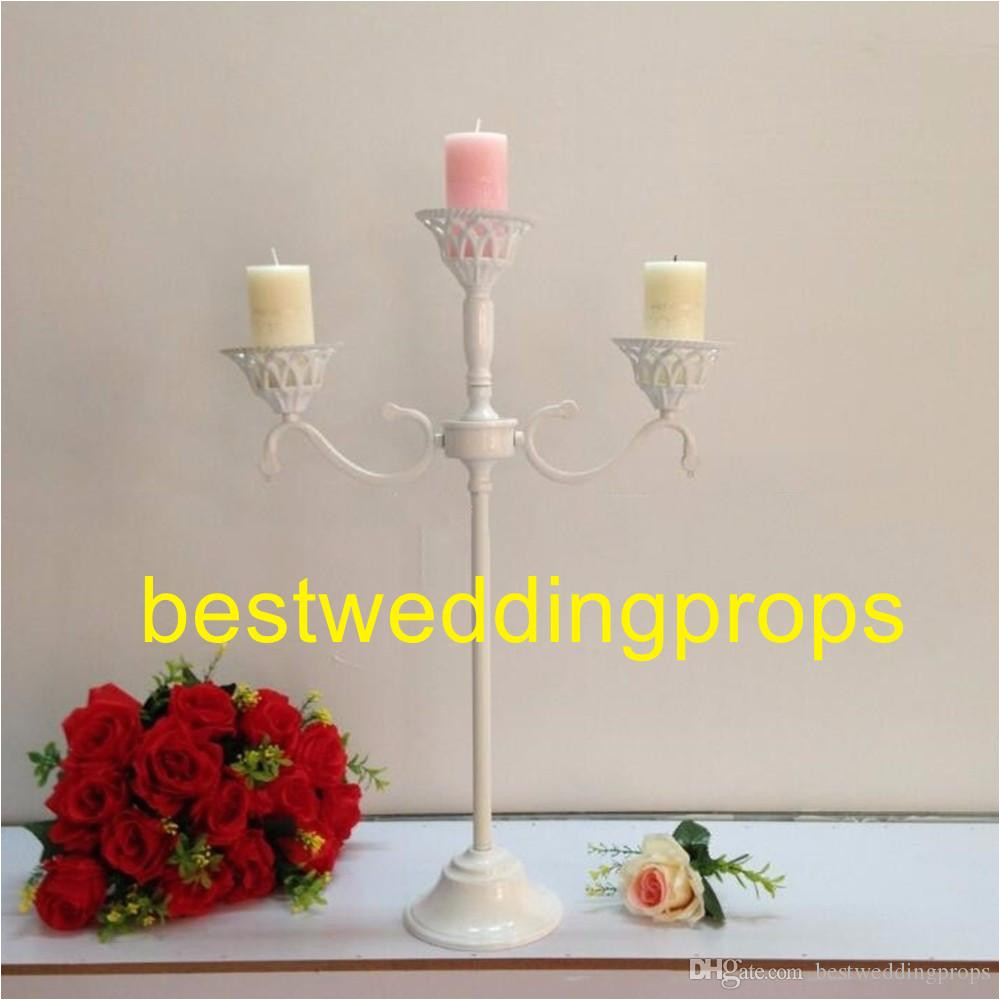 white metal candle holders flower vase rack candle stick wedding table centerpiece event road lead candle stands best0317 western party decorations western