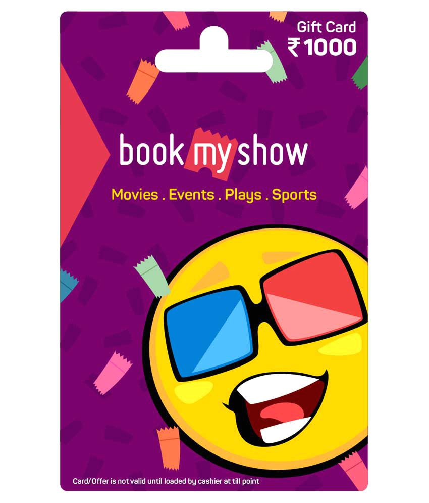 book my show card rs 1000