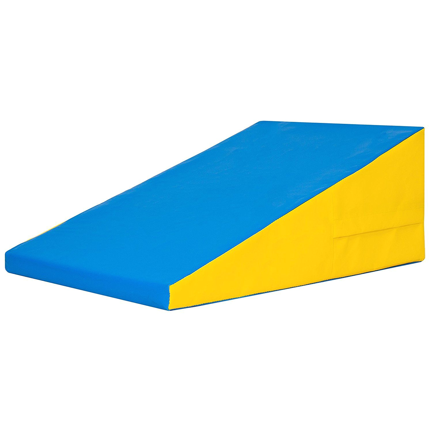 best choice products incline gymnastics mat training foam triangle gym tumbling wedge blue yellow awesome product click the image weight loss