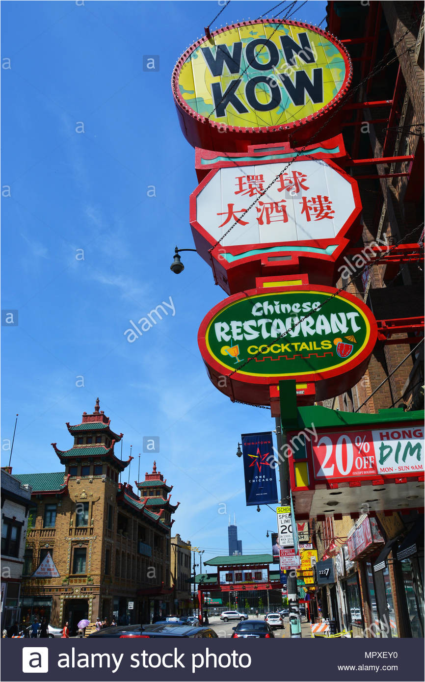 wentworth ave ist das ikonische herzen von chicagos chinatown und einkaufsviertel auf der stadte sudseite