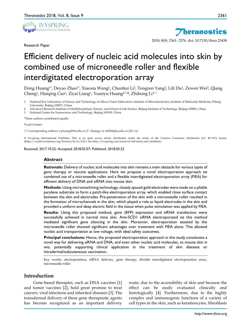 pdf evaluation of a novel non penetrating electrode for use in dna vaccination