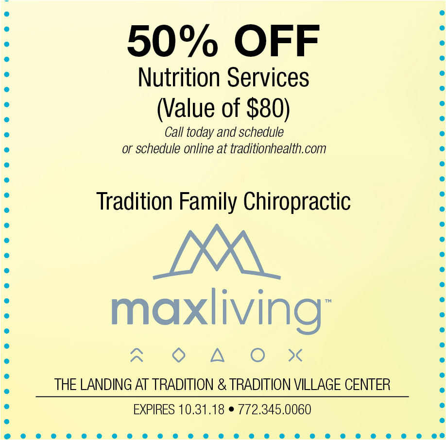 Chiropractor Tradition Port St Lucie Fall Coupons the Landing at Tradition Tradition Village Center