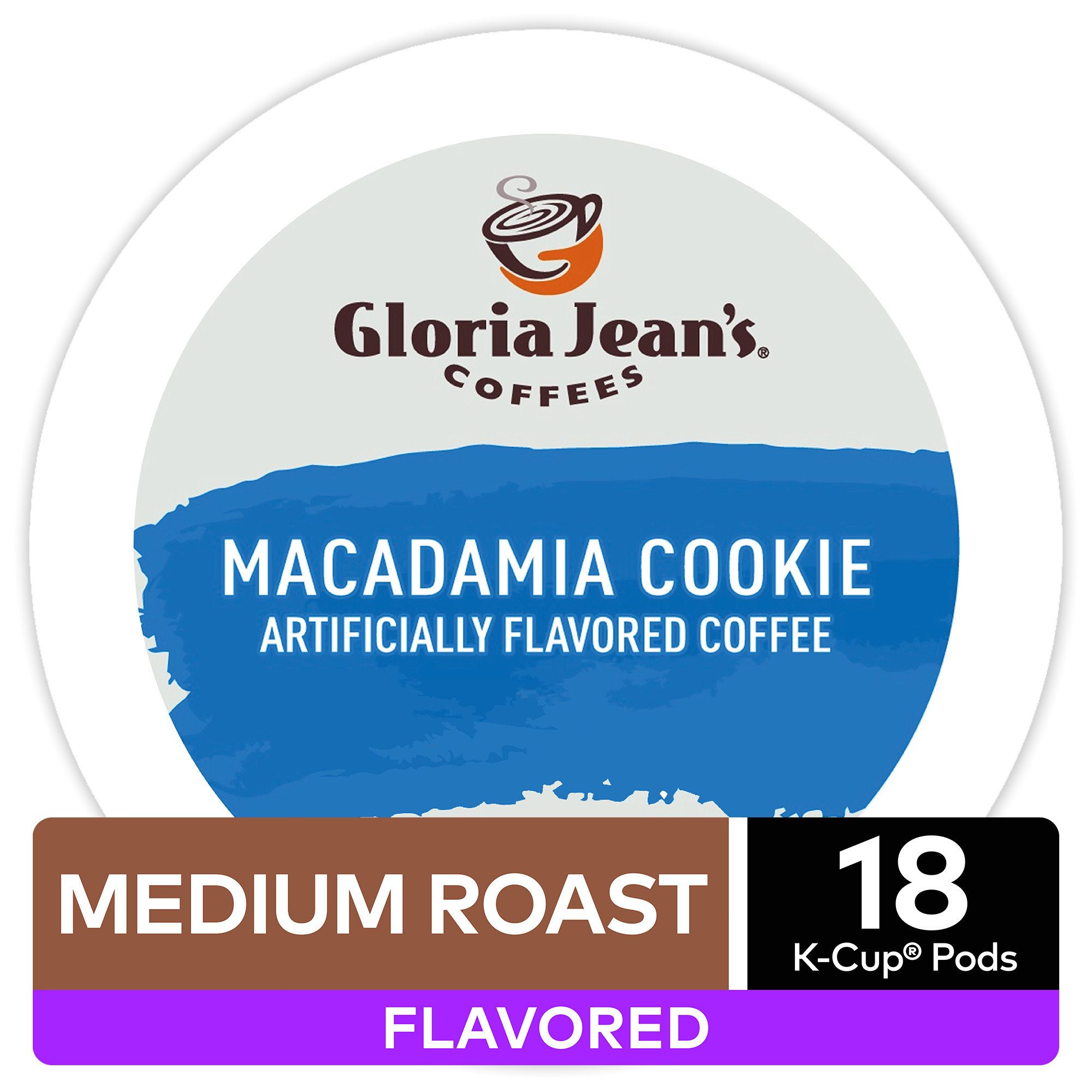 gloria jeans coffees macadamia cookie flavored coffee keurig k cup pods medium roast 18 count walmart com