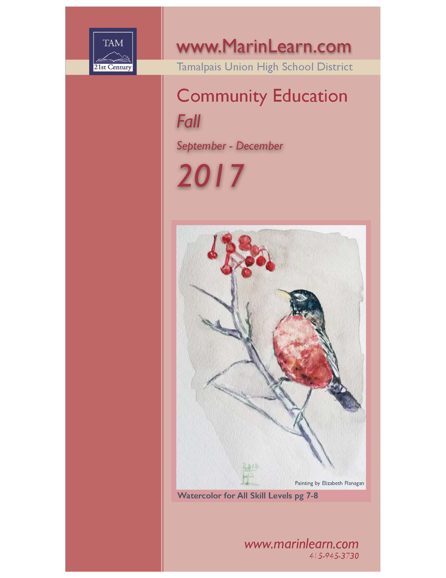 2017 fall catalog with a painting by elizabeth flanagan