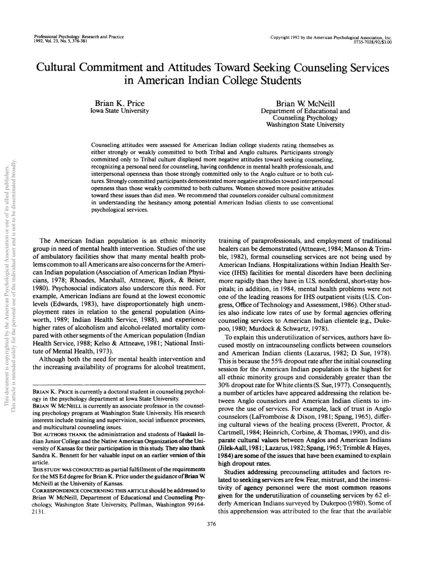 sociocultural predictors of psychological help seeking attitudes and behavior among mexican american college students cultural diversity and ethnic