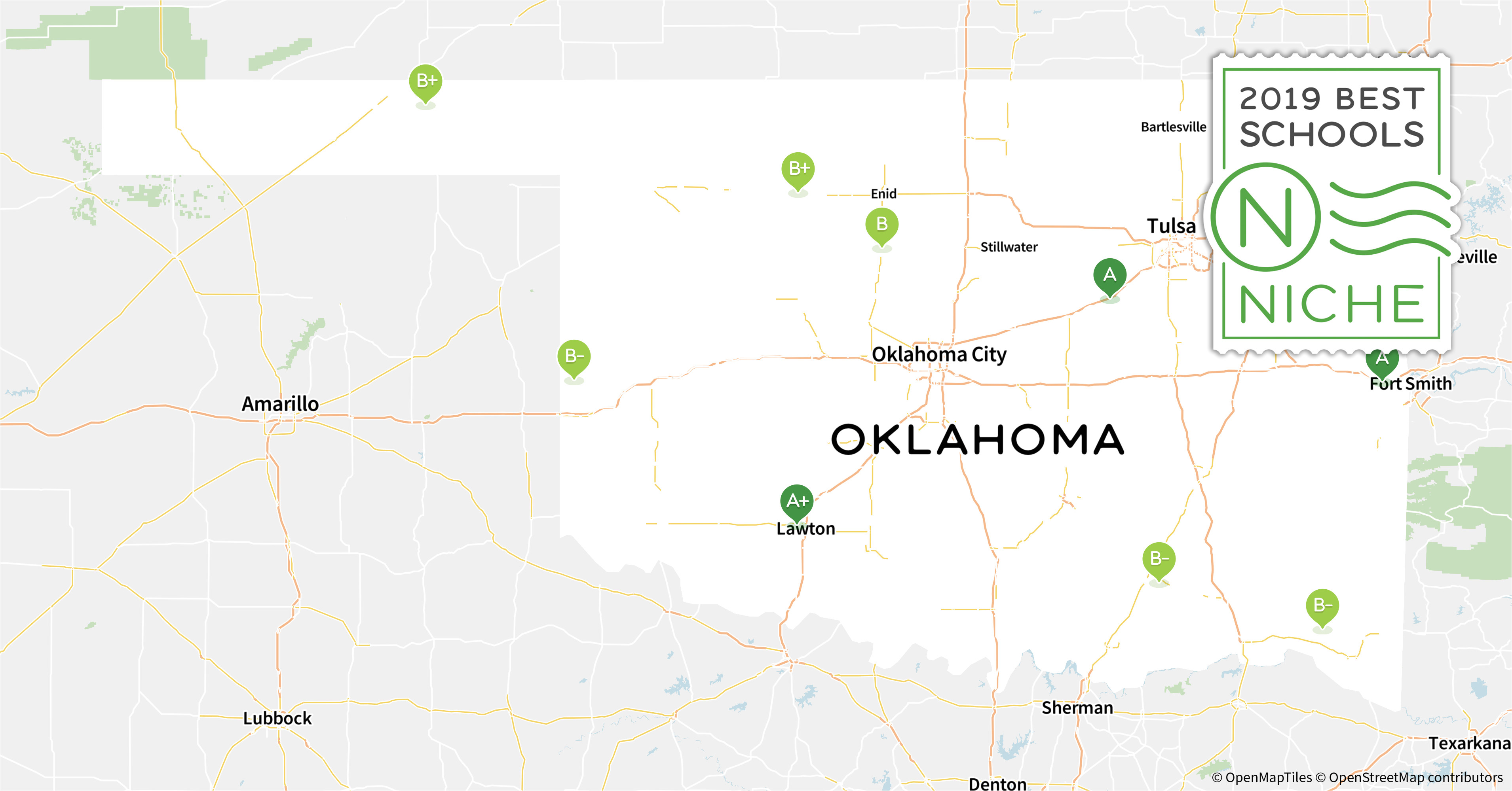 College Of Marin Map 2019 2019 Best School Districts In Oklahoma Niche.