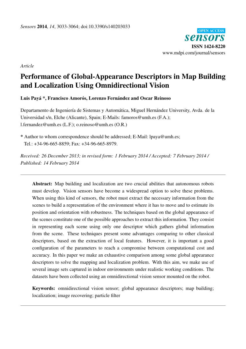 pdf appearance based dense maps creation comparison of compression techniques with panoramic images