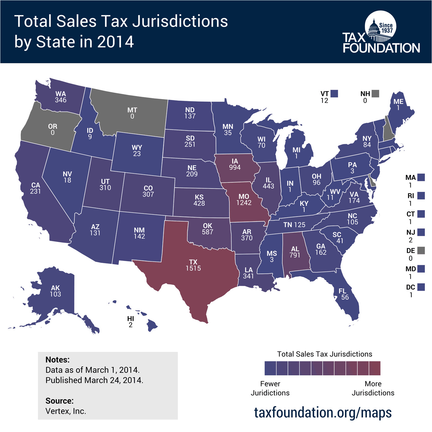 state sales tax jurisdictions approach 10 000
