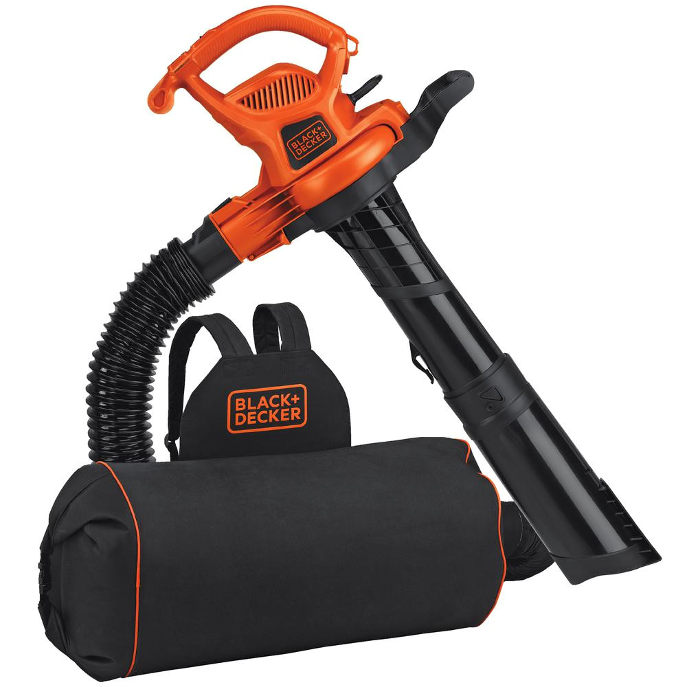 250 mph 400 cfm 12 amp electric backpack leaf blower vac mulcher