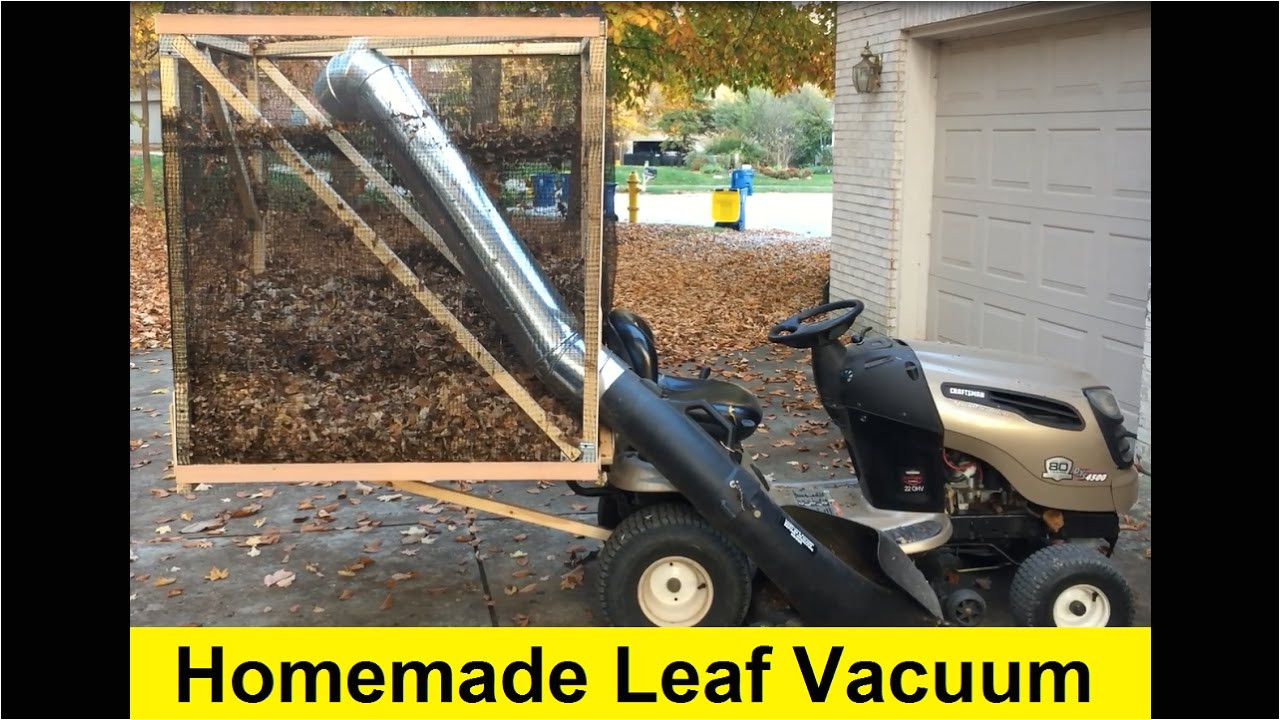 how to build a homemade leaf vacuum for 50 diy